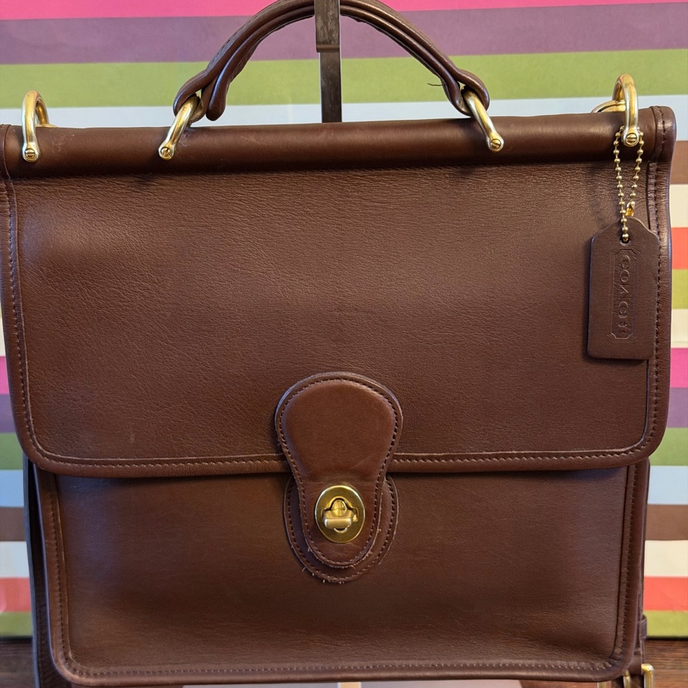 Coach Willis Style #9927 Brown Leather Crossbody Bag, Vintage, rare find! - Picture 2 of 10